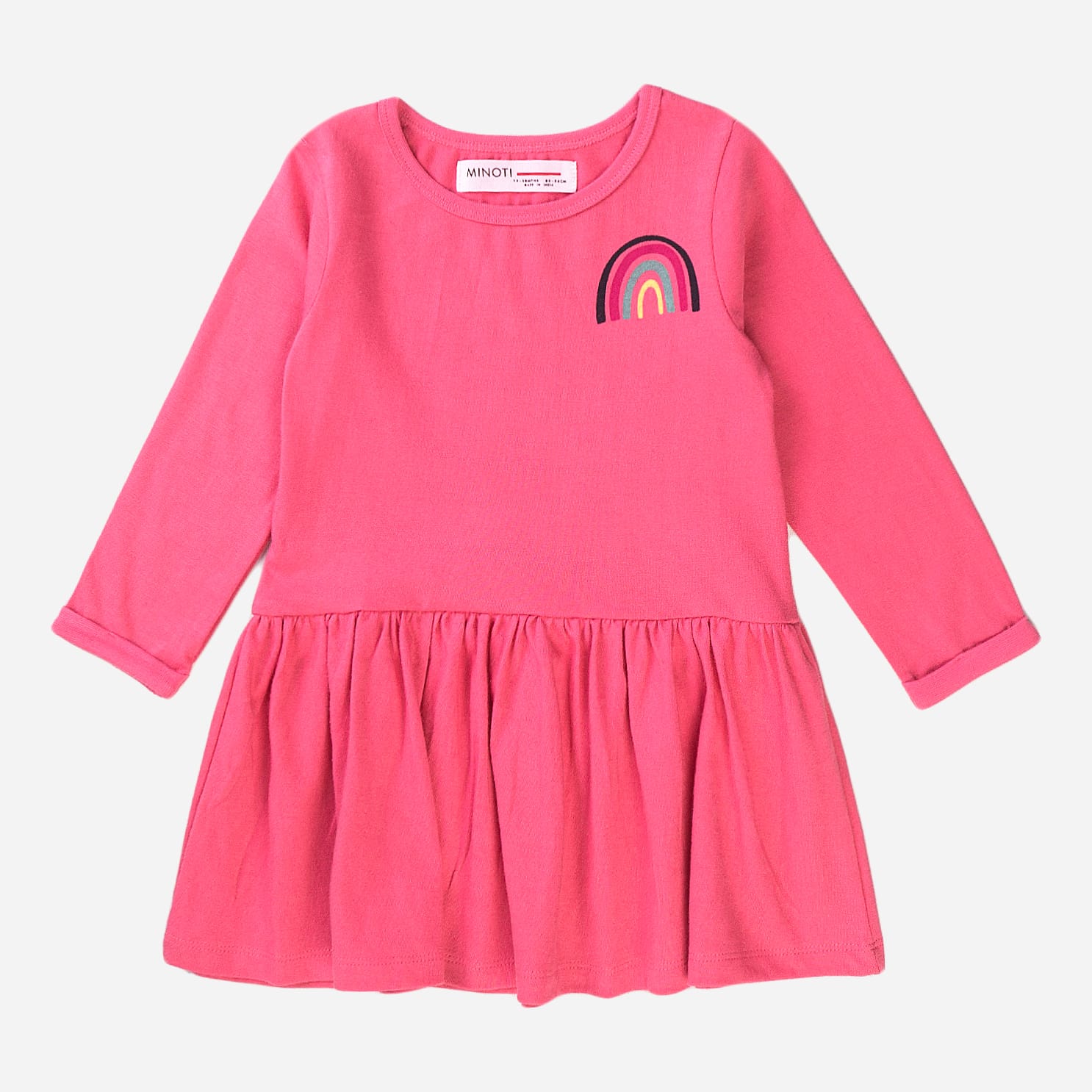 

Платье с длинными рукавами Minoti 8GTDRESS 6 34742JNR 122-128 см Малиновое