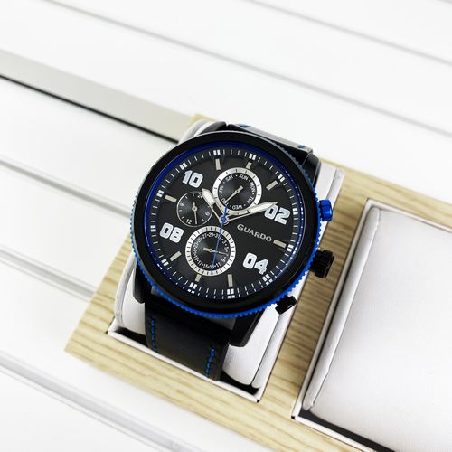 

Наручные часы Guardo 011097-5 Black-Blue