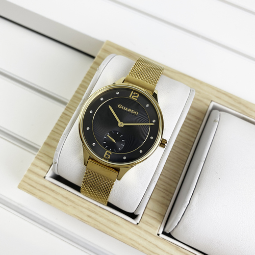 

Наручные часы Guardo 011636-2 Gold-Black