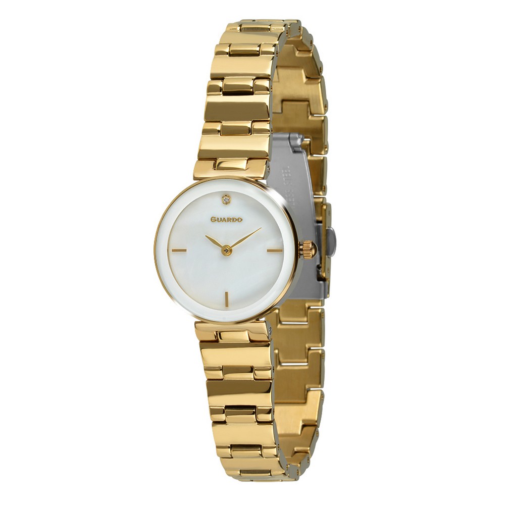 

Наручные часы Guardo T01070-6 Gold-White