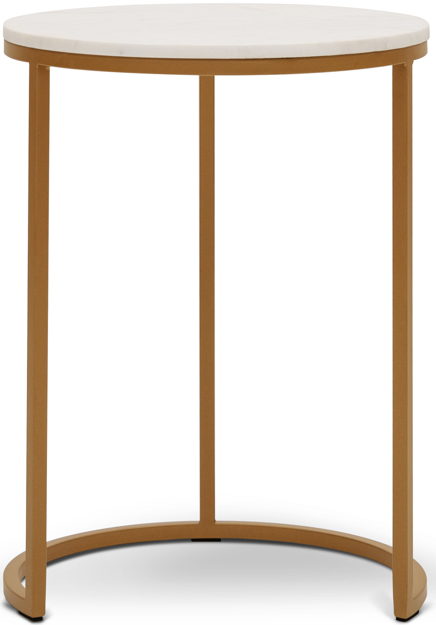 

Стол приставной Elana brushed bronze Carveli мрамор 400 x 550