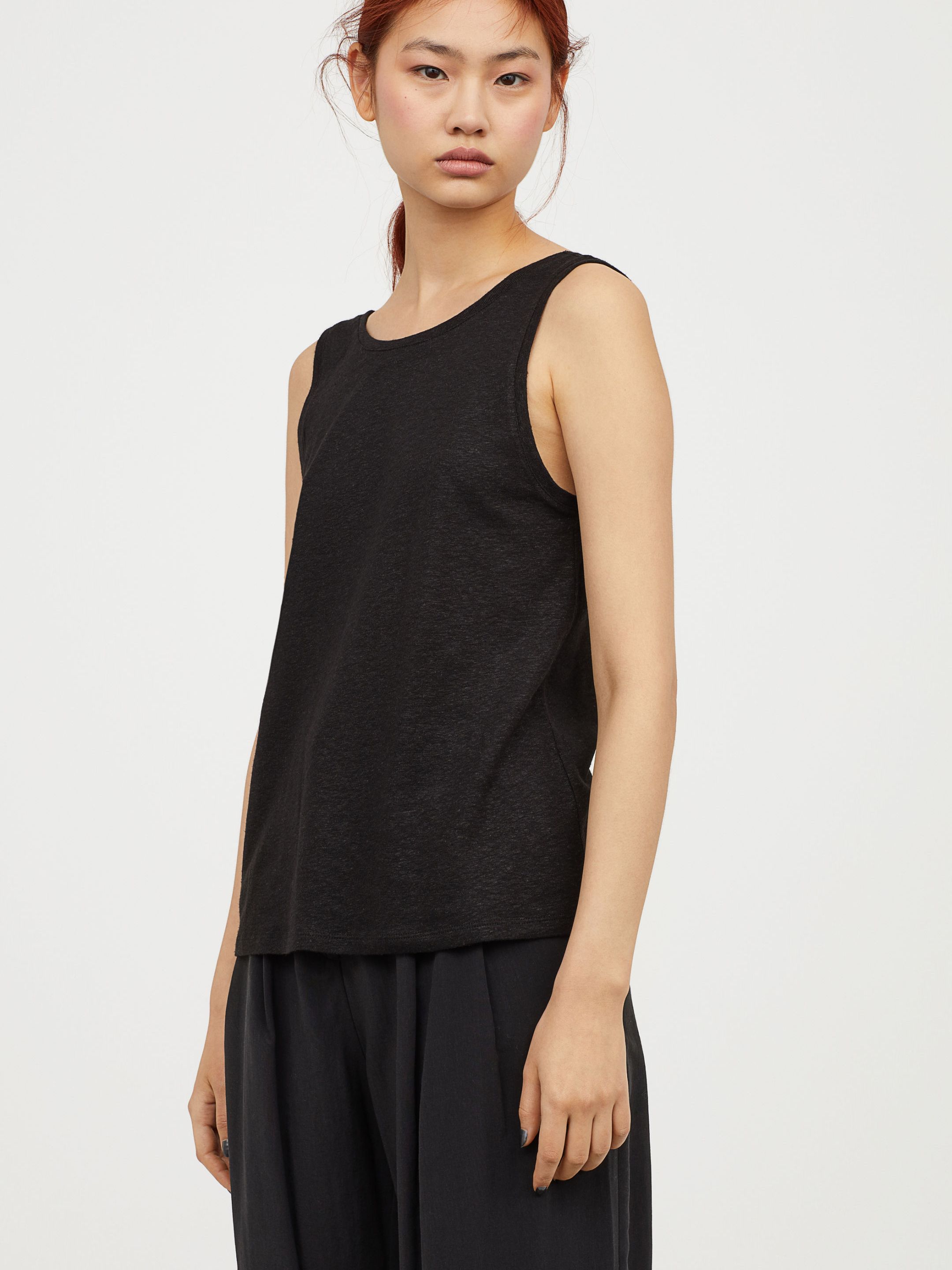 

Спортивная майка H&M 656539001b24  Черная, Спортивная майка H&M 656539001b24 32 Черная