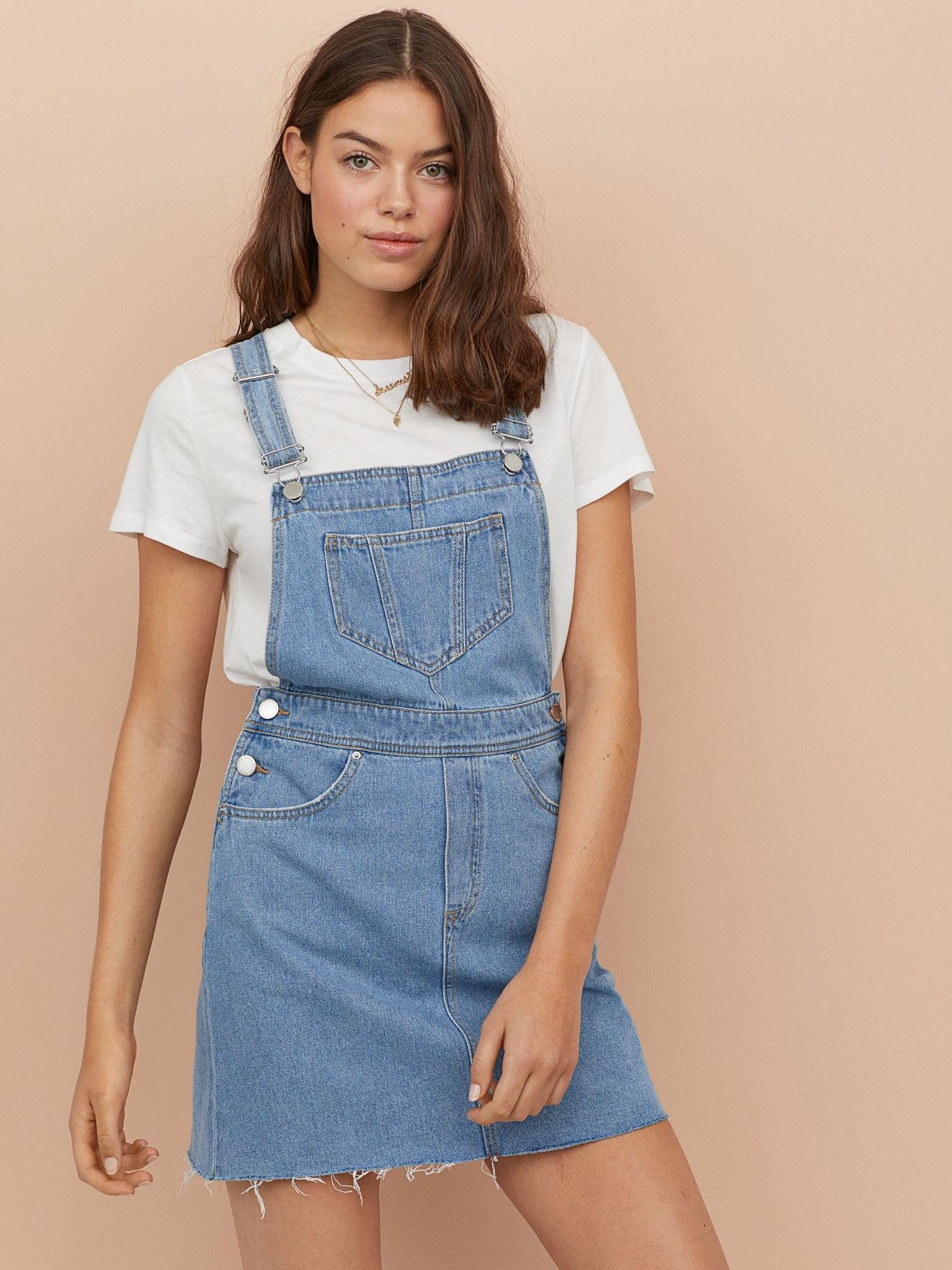 

Сарафан джинсовый H&M 696733b24  Голубой, Сарафан джинсовый H&M 696733b24 32 Голубой
