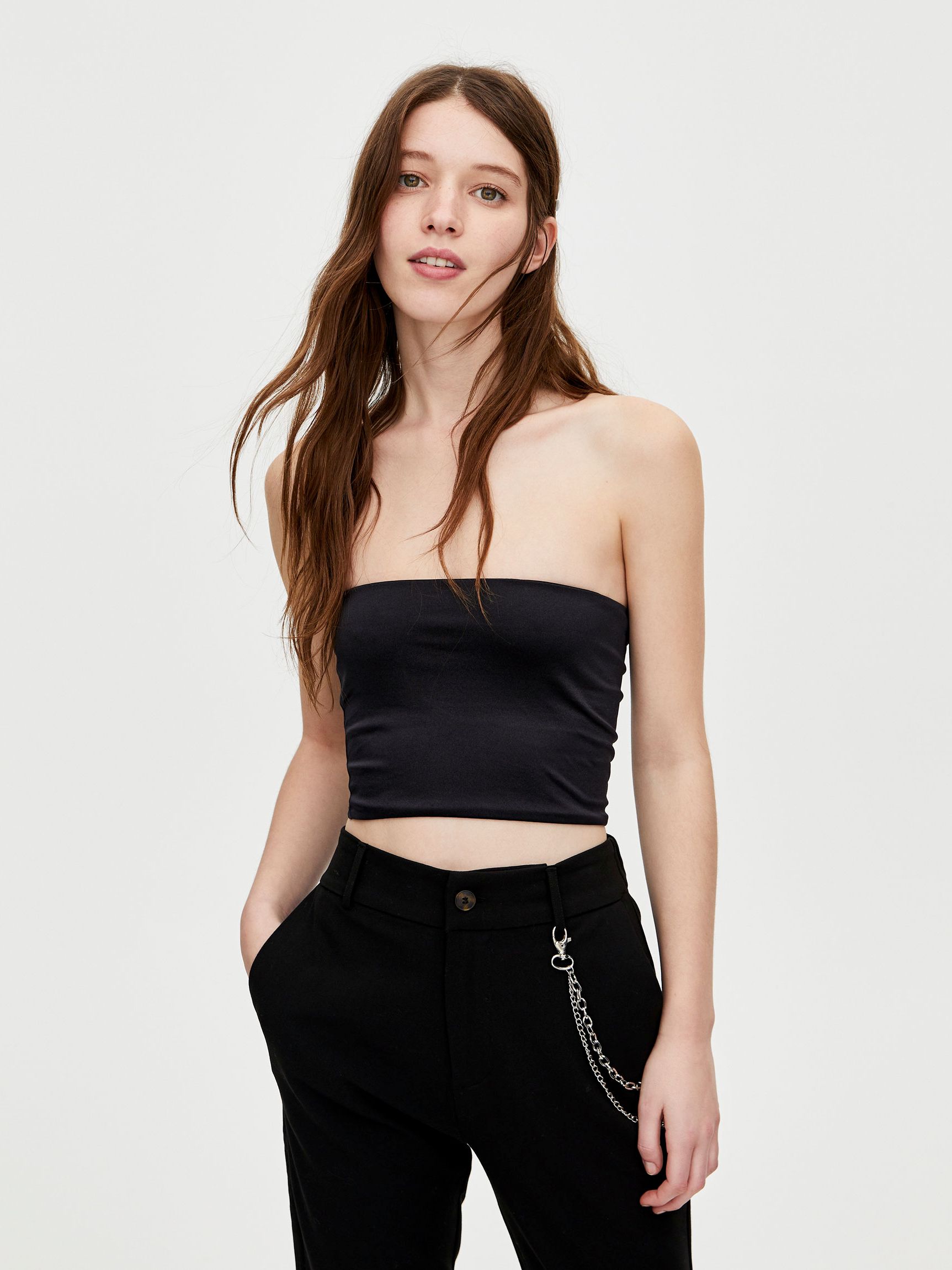 

Топ Pull & Bear 5244367800b26  Черный, Топ Pull & Bear 5244367800b26 M Черный