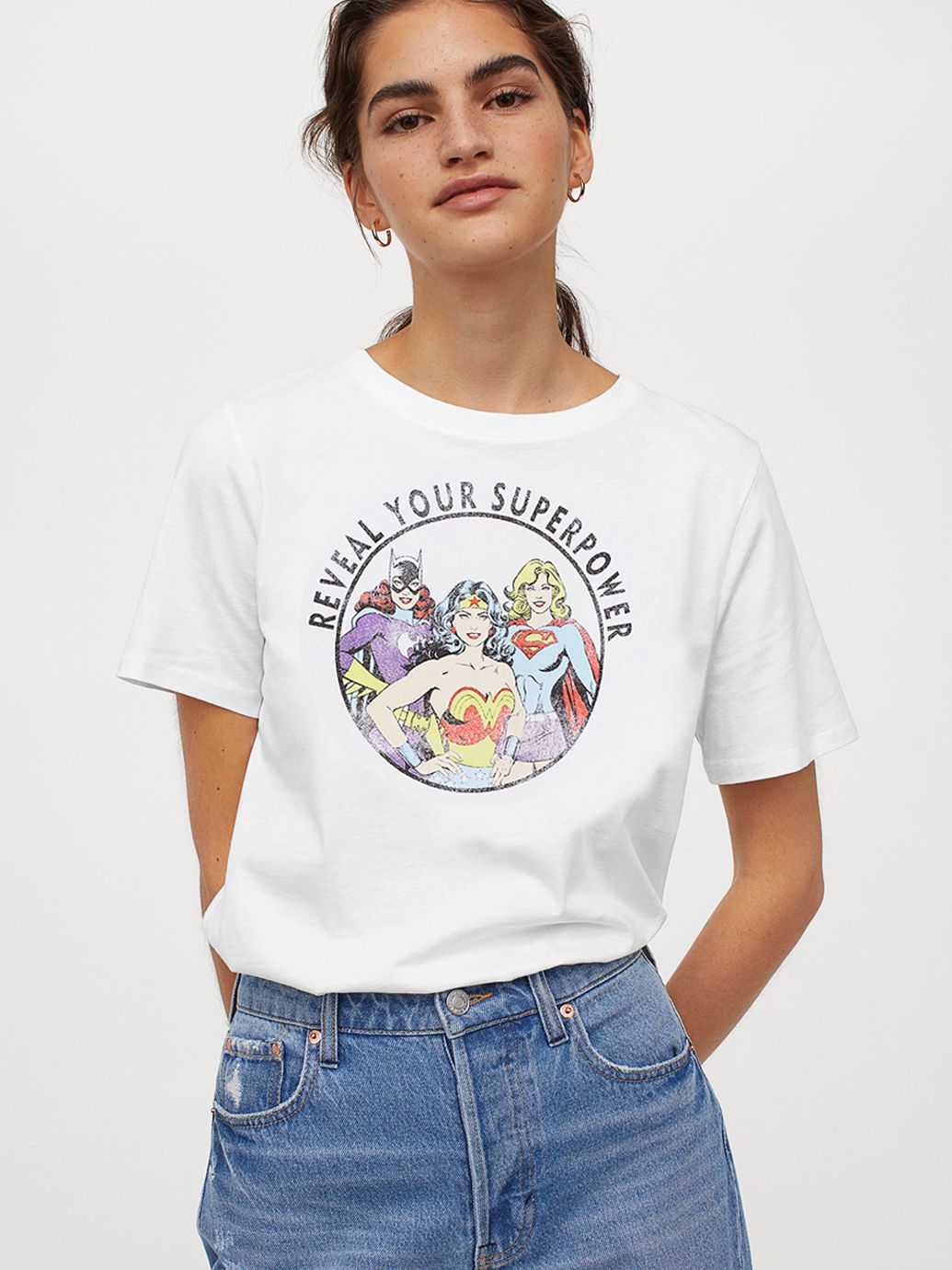 

Футболка H& 7451459b33  Белая, Футболка H&M 7451459b33 M Белая