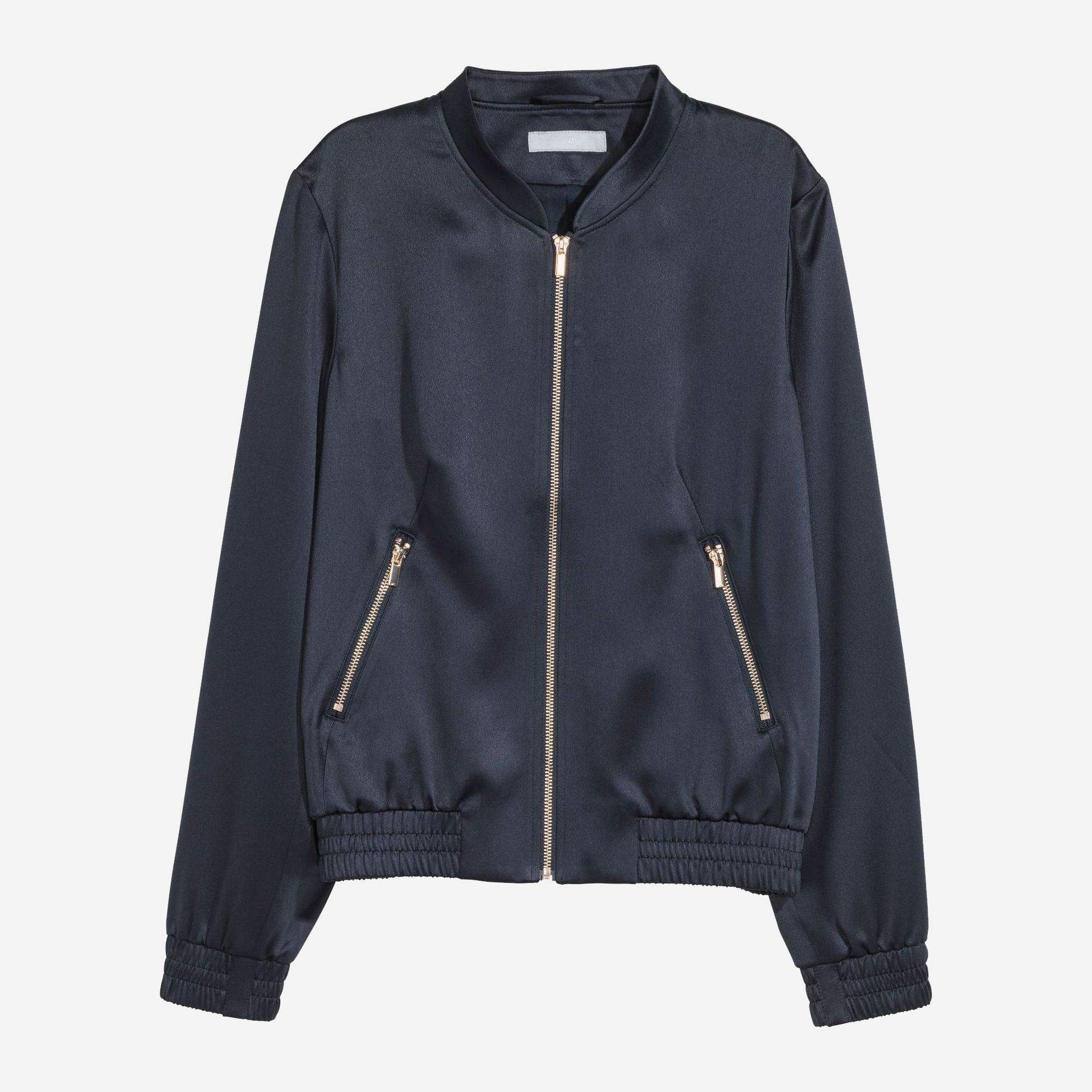 

Бомбер H&M 485402001b33  Черный, Бомбер H&M 485402001b33 32 Черный
