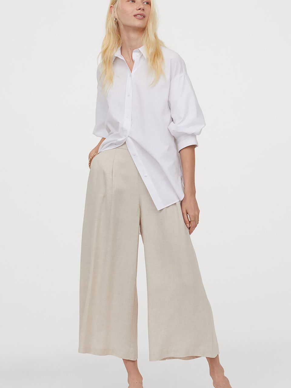 

Брюки H&M 897304b05 40 Бежевые