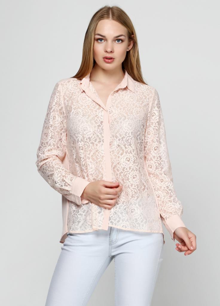 

Женская блузка Mango 25435 L Персиковый