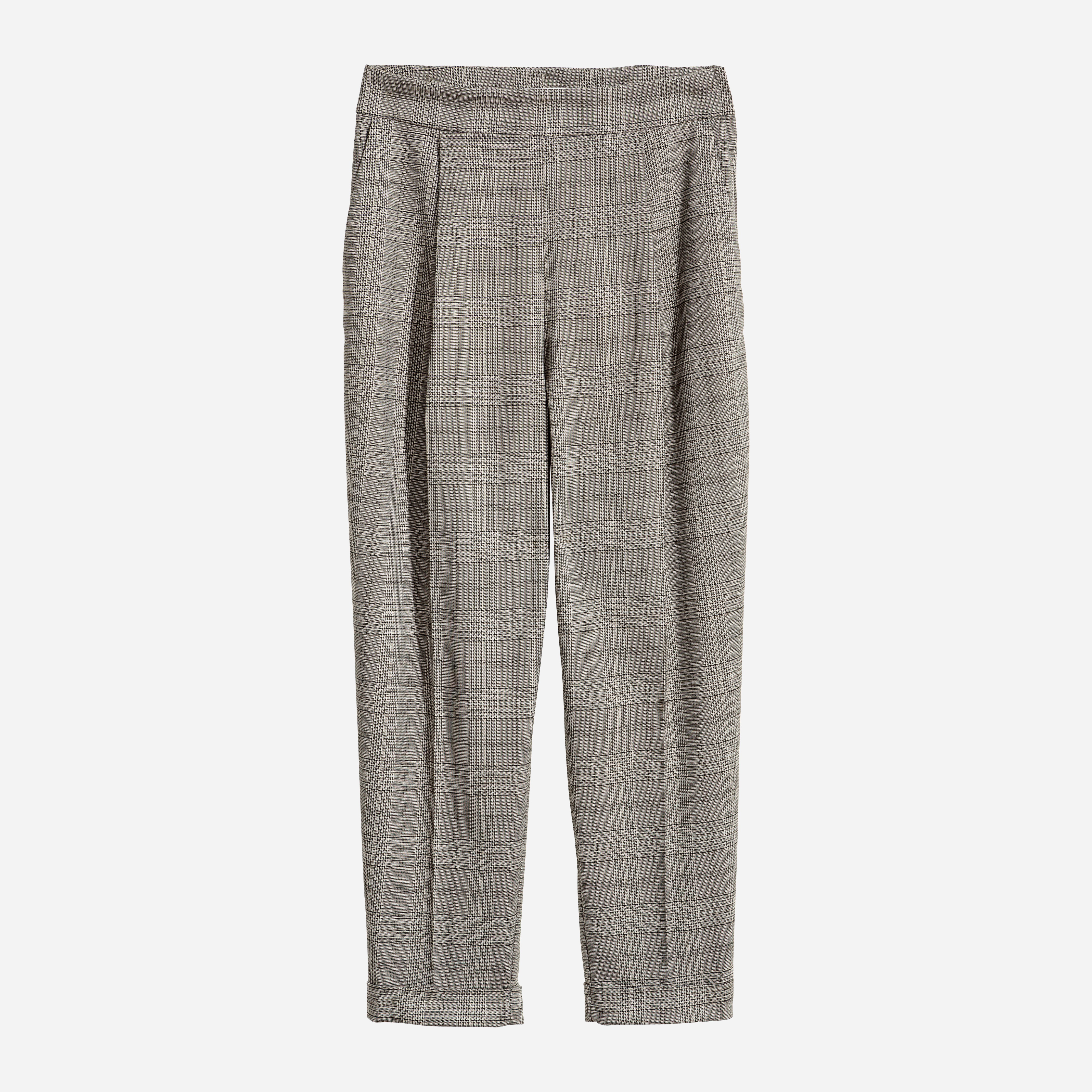 

Брюки H&M XAZ159277MPPM  Бежевые с черным, Брюки H&M XAZ159277MPPM 40 Бежевые с черным