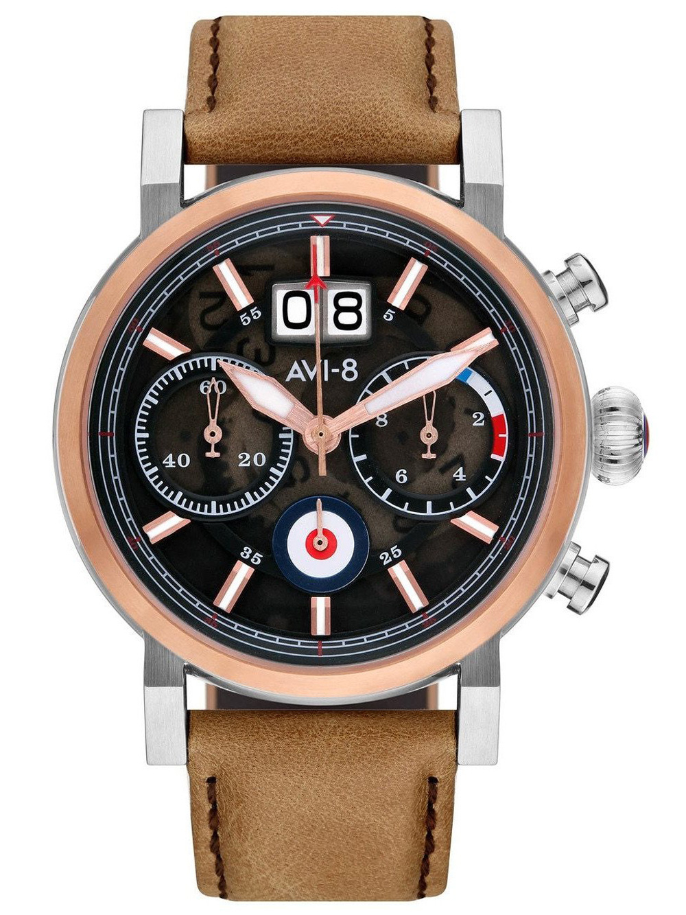 

Часы AVI-8 AV-4062-02 Hawker Hurricane Chronograph 43mm 5ATM
