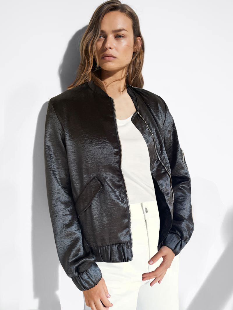 

Бомбер H&M 430432b31  Черный, Бомбер H&M 430432b31 38 Черный