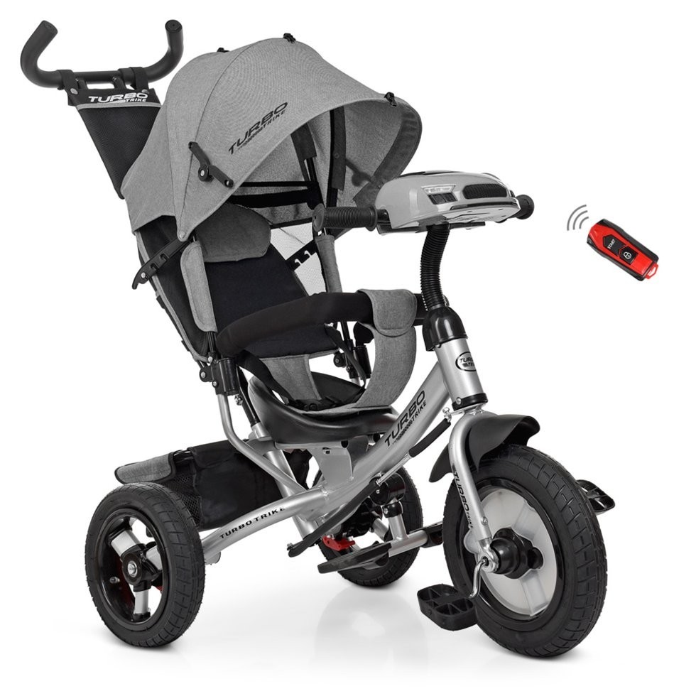 

Велосипед 3-х колёсный Turbo Trike M 3115 HA-19L серый лён