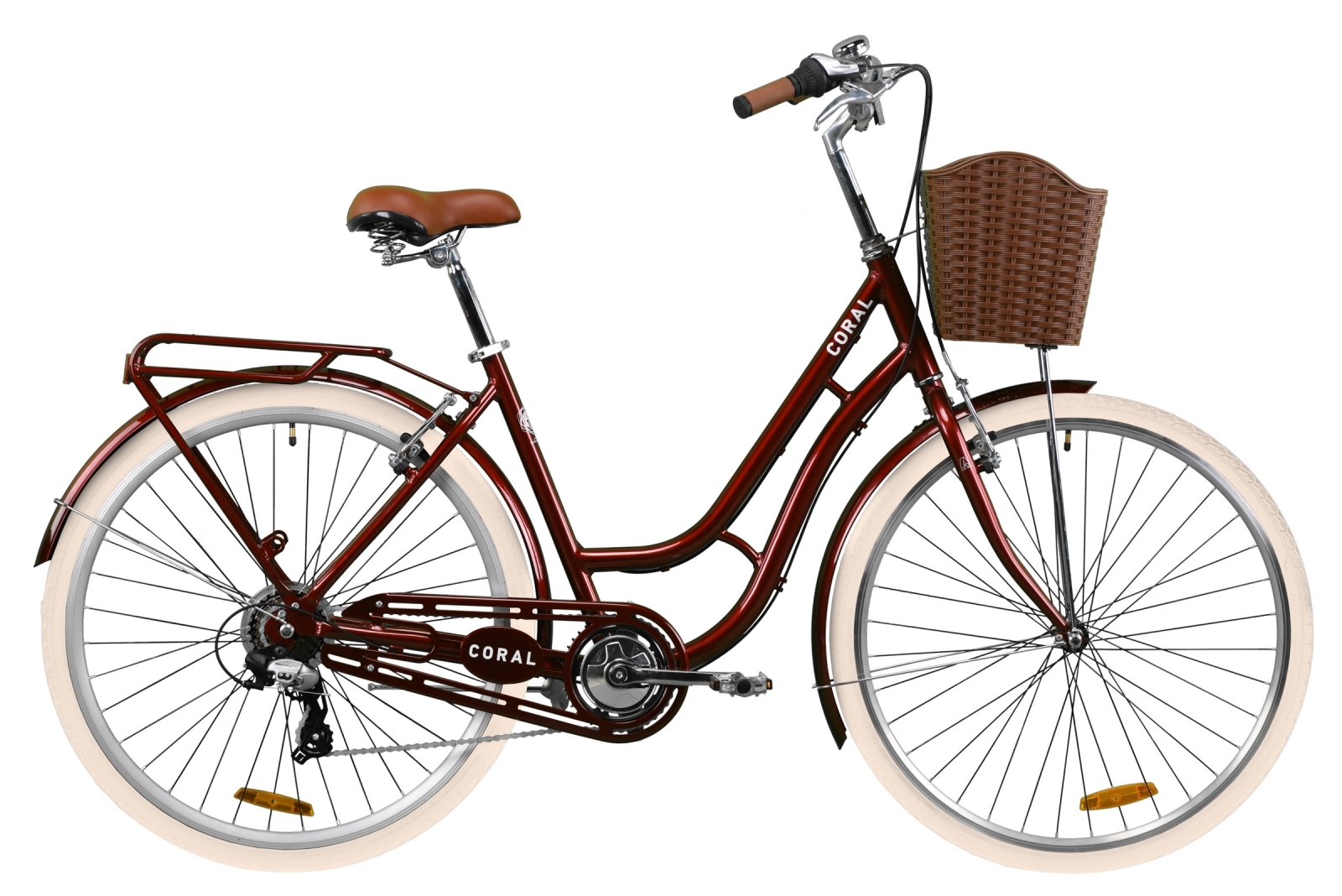 

Велосипед женский 28" Dorozhnik CORAL 2020 (рубиновый)