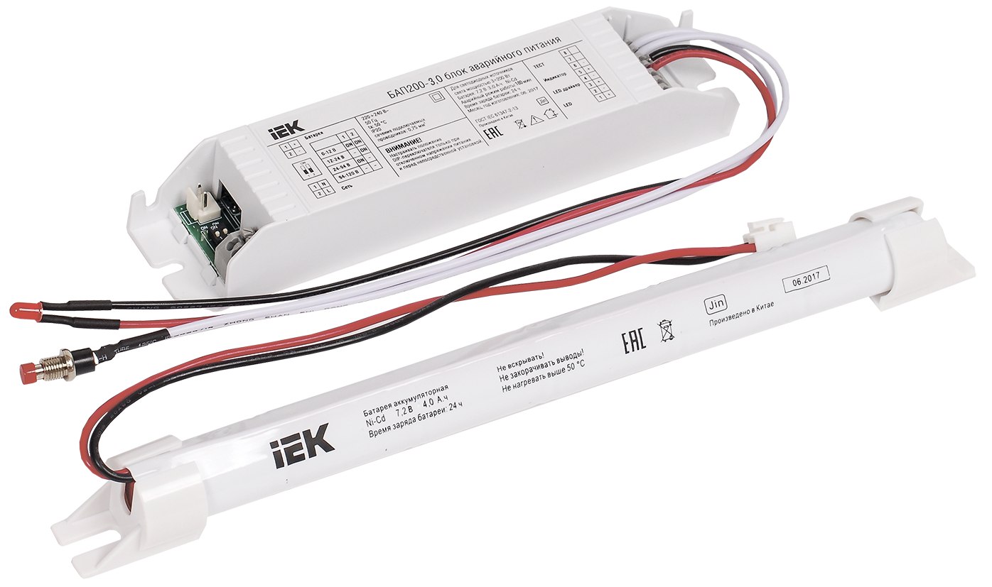 

Блок аварийного питания IEK бап200-3 0 для led (llvpod-epk-200-3h)