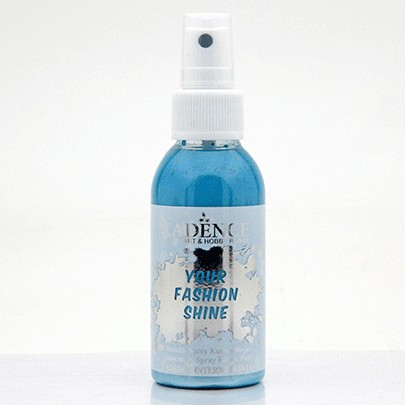 

Краска-спрей перламутровая для ткани Cadence Your Fashion Spray shinefabric Paint, 100 мл, Турецкий синий темный