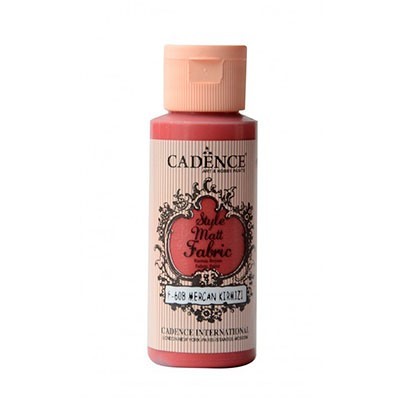

Акриловая матовая краска для ткани Style Matt Fabric Paint Cadence Кораллово-Красный 59 мл