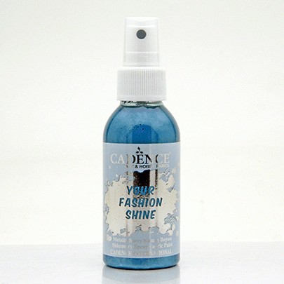 

Краска-спрей перламутровая для ткани Cadence Your Fashion Spray shinefabric Paint, 100 мл, Петролиум