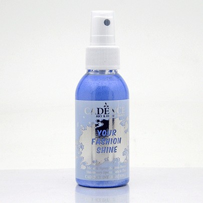 

Краска-спрей перламутровая для ткани Cadence Your Fashion Spray shinefabric Paint, 100 мл, Темно-синий