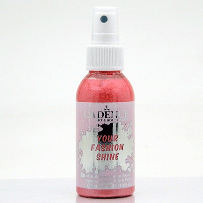 

Краска-спрей перламутровая для ткани Cadence Your Fashion Spray shinefabric Paint, 100 мл, Скарлет