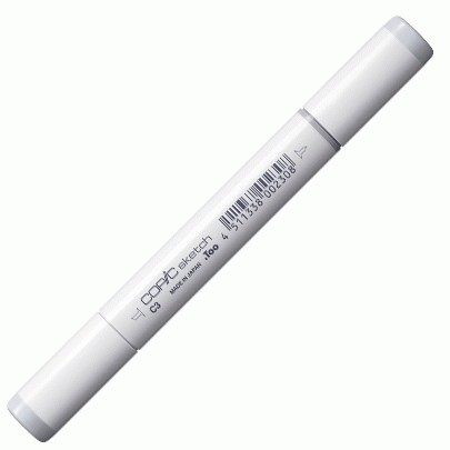 

Спиртовой маркер Copic Sketch №С-3 Cool gray Холодный серый