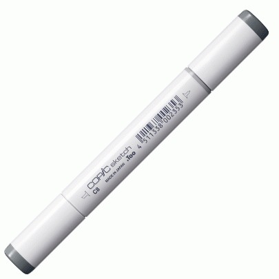 

Спиртовой маркер Copic Sketch №C-8 Cool gray Холодный серый (2107584)