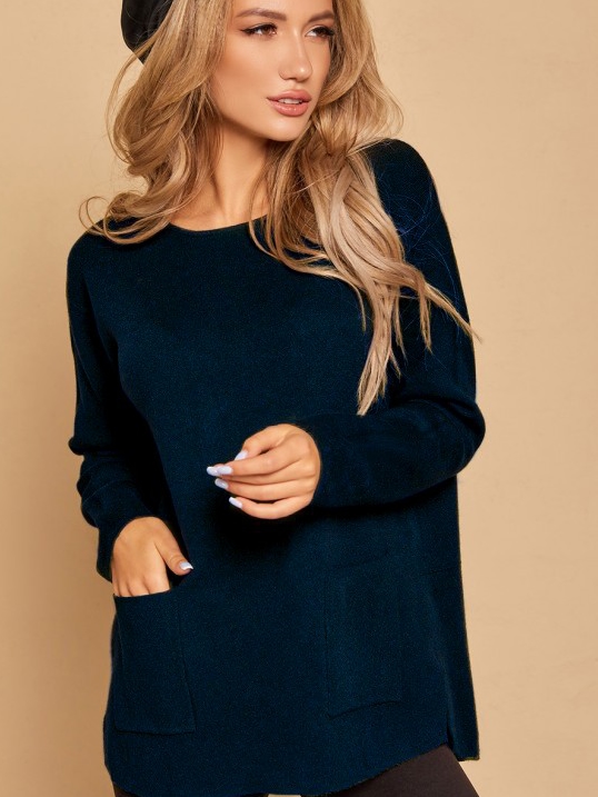 

Джемпер ISSA PLUS WN20-171 XXL Темно-синий