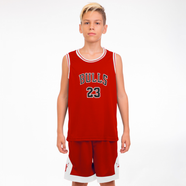 

Форма баскетбольная подростковая NB-Sport NBA BULLS 23 5351 S (6-8 лет) Красно-белая (IN06251)