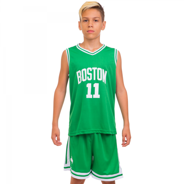 

Форма баскетбольная подростковая NB-Sport NBA BOSTON 11 6354 M (8-10 лет) зеленый-белый (IN06332)