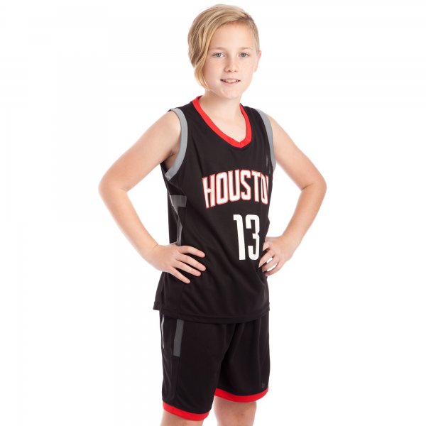 

Форма баскетбольная подростковая NB-Sport NBA HOUSTON 13 BA-0968 XL (13-16 лет) черный-красный (IN06294)