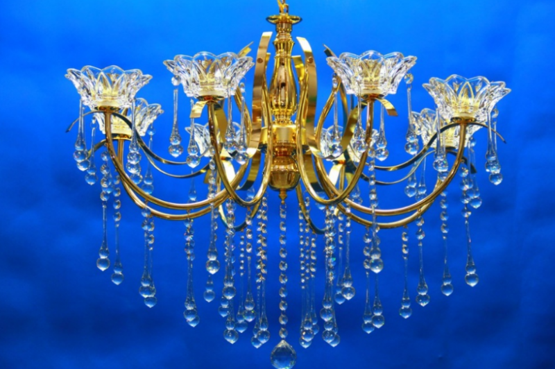

Люстра свеча Ray L12997/8 (gold) (AN004307)