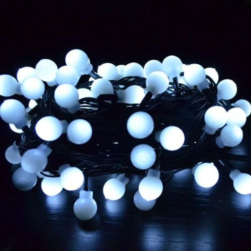 

Гирлянда Шарики 10мм 100 LED 6м черный провод белый SEZ 1312-03 (NAT06493)