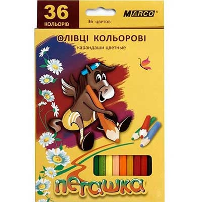 

Карандаши цветные 36шт MARCO 1010-36СВ
