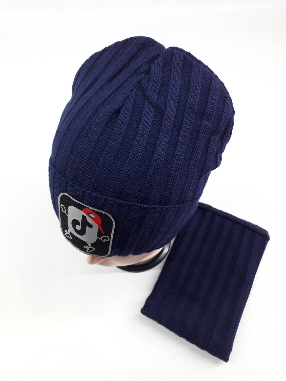 

Зимняя шапка с хомутом Kraft 2457К 52см 54см(р) синий