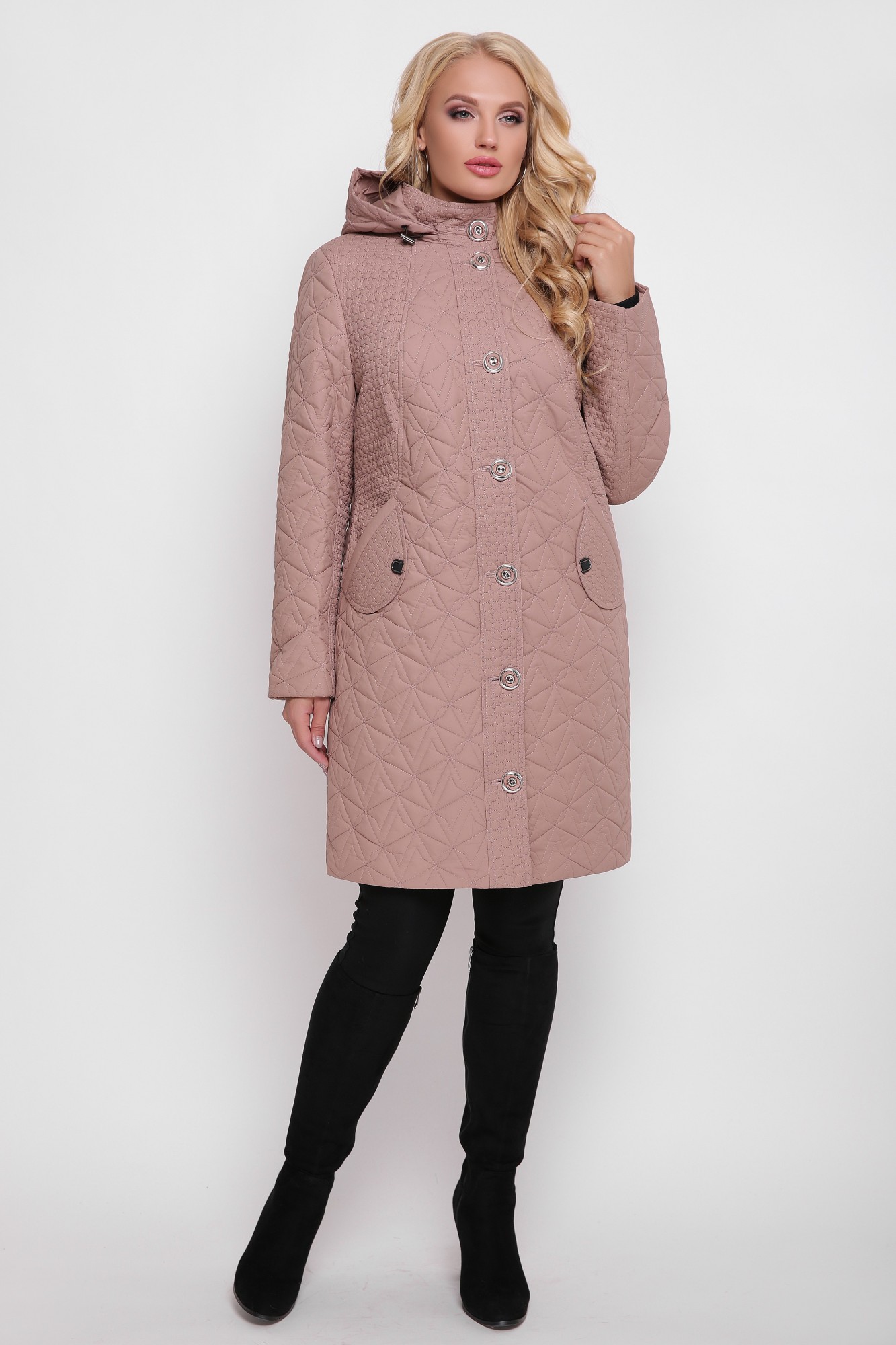 

Женская демисезонная куртка Welltre "Софья"  бежевый, Женская демисезонная куртка Welltre "Софья" 52 бежевый