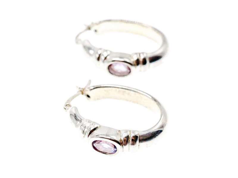 

Серебряные серьги с аметистом Классика Натуральный Sky Jewelry 003361