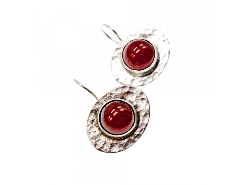 

Серебряные серьги с агатом Винтаж Натуральный Sky Jewelry 003372