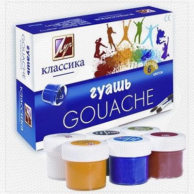 

Гуашь набор 6цв Луч Классика 20мл 19С1275-08