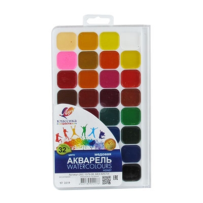 

Краска акварельная мед 32цв Классика Луч 26С1579-08