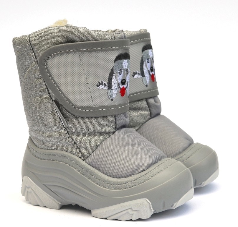 

Зимние дутики Demar Doggy 2 Silver 4021 NE серые р.24/25-16,5 см