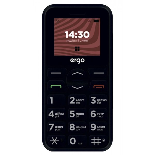 

Мобильный телефон Ergo R181 Dual Sim Black