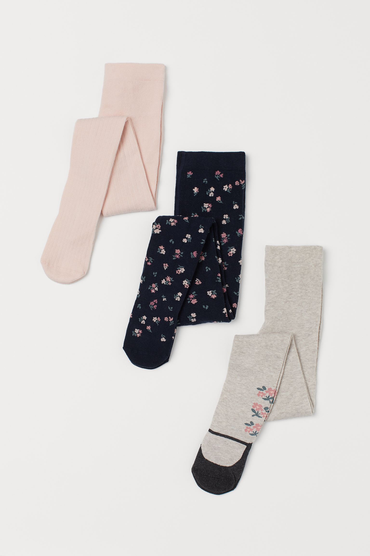 

Колготки (3шт) H&M 50 56см розовый, синий 8109106322