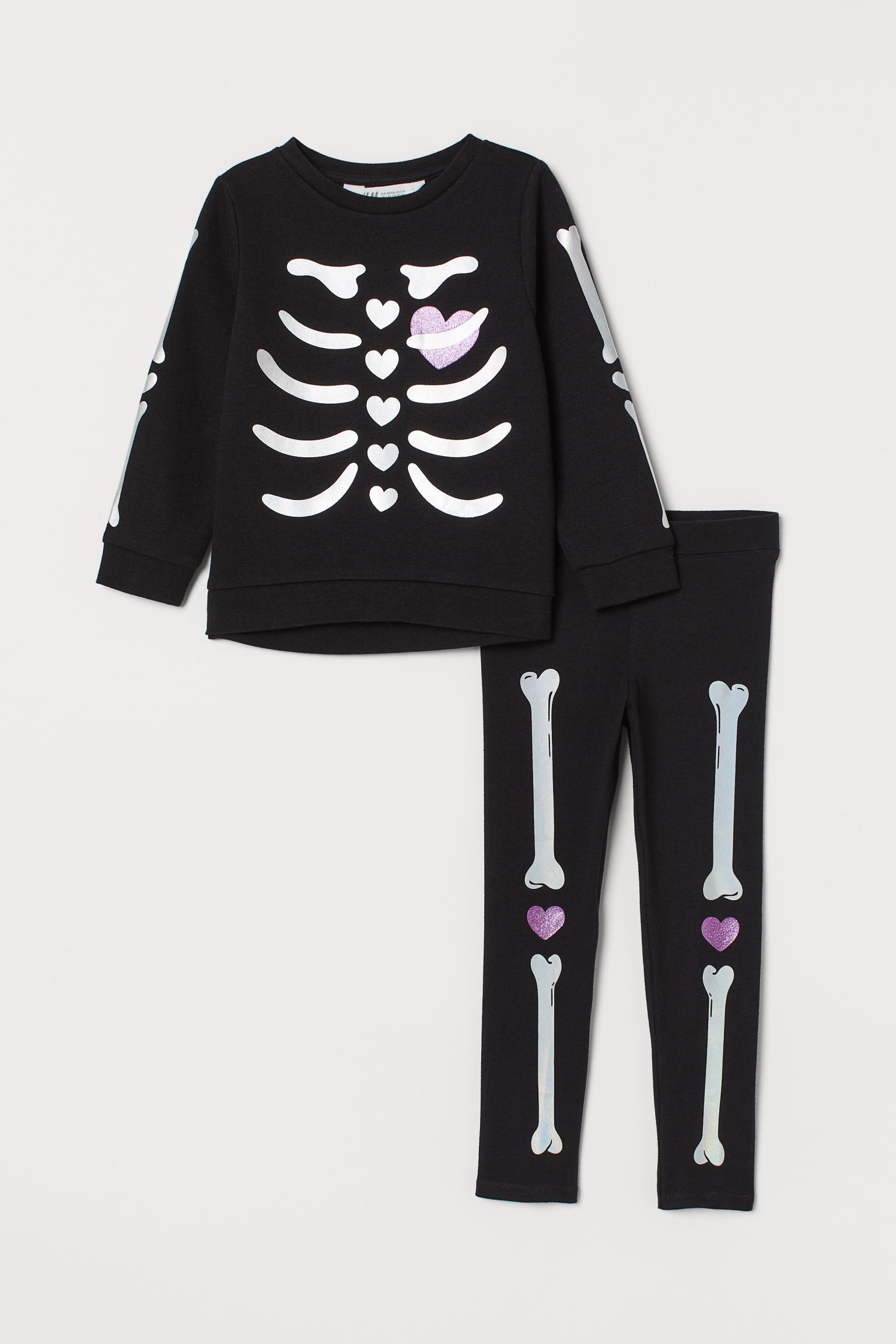 

Комплект (свитшот, леггинсы) H&M 98 104см черный 707830833