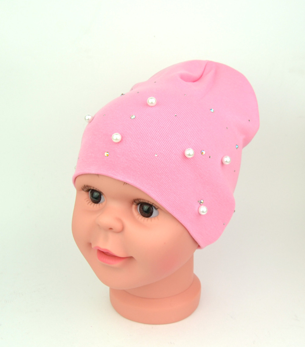 

Шапка для девочки Бусинка 1-5 лет (46-54 см) розовая J00229