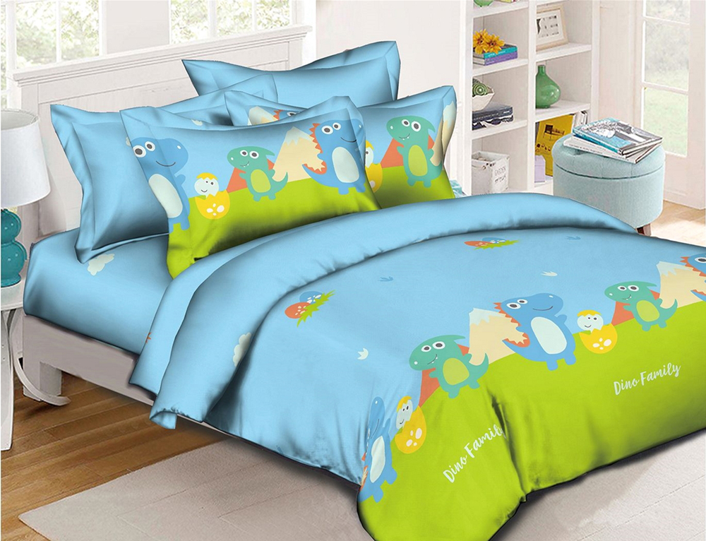 

Пододеяльник MirSon Бязь Premium 17-0425 Little dinosaur 200 х 220 см