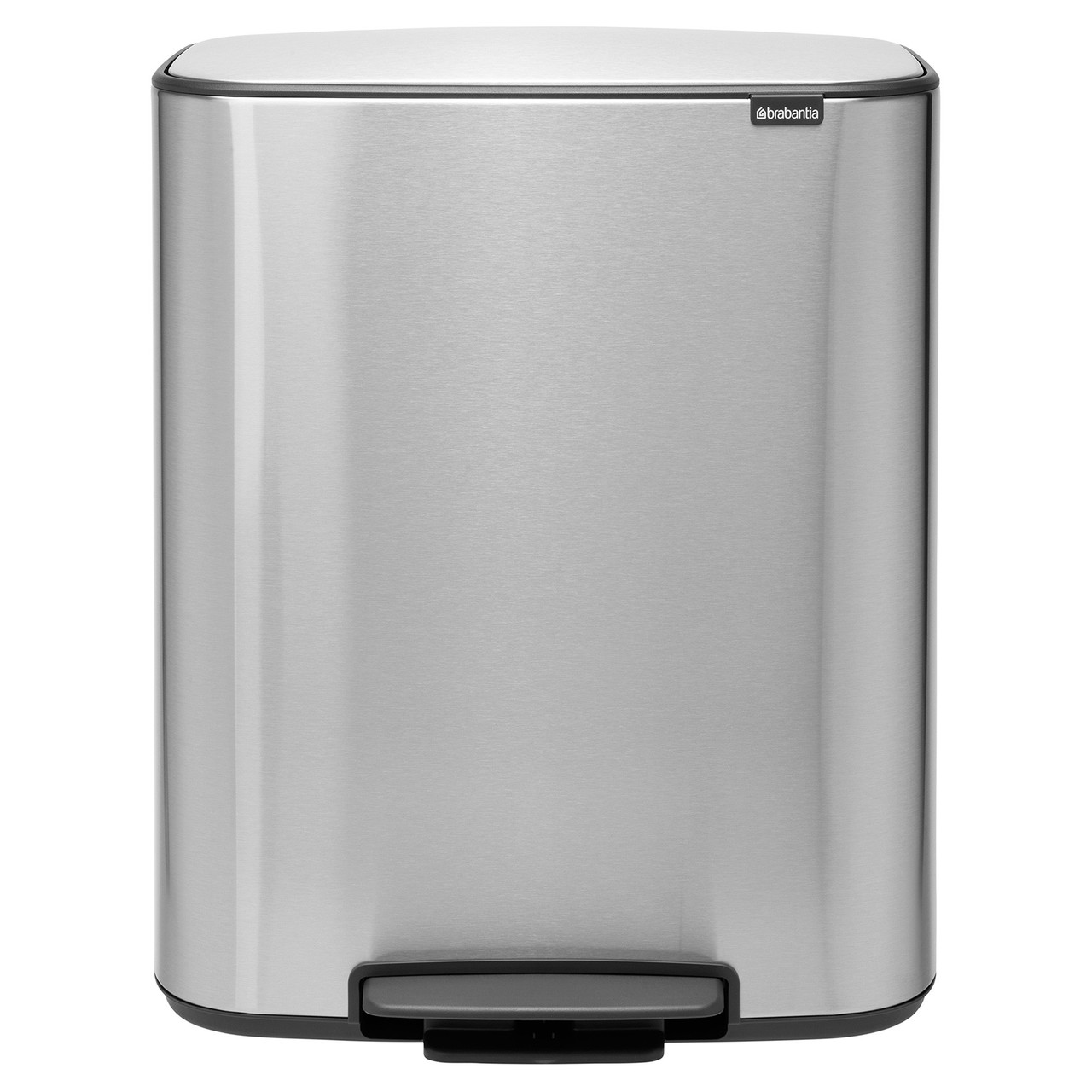 

Бак для мусора с педалью BRABANTIA Bo Pedal Bin 2х30 л серый