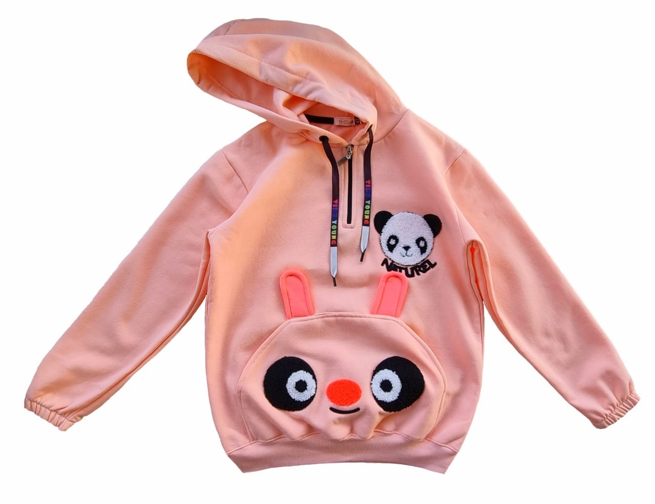 

Худи на флисе для девочки подростка TiDU KIDS 7777 р.152 см Розовый