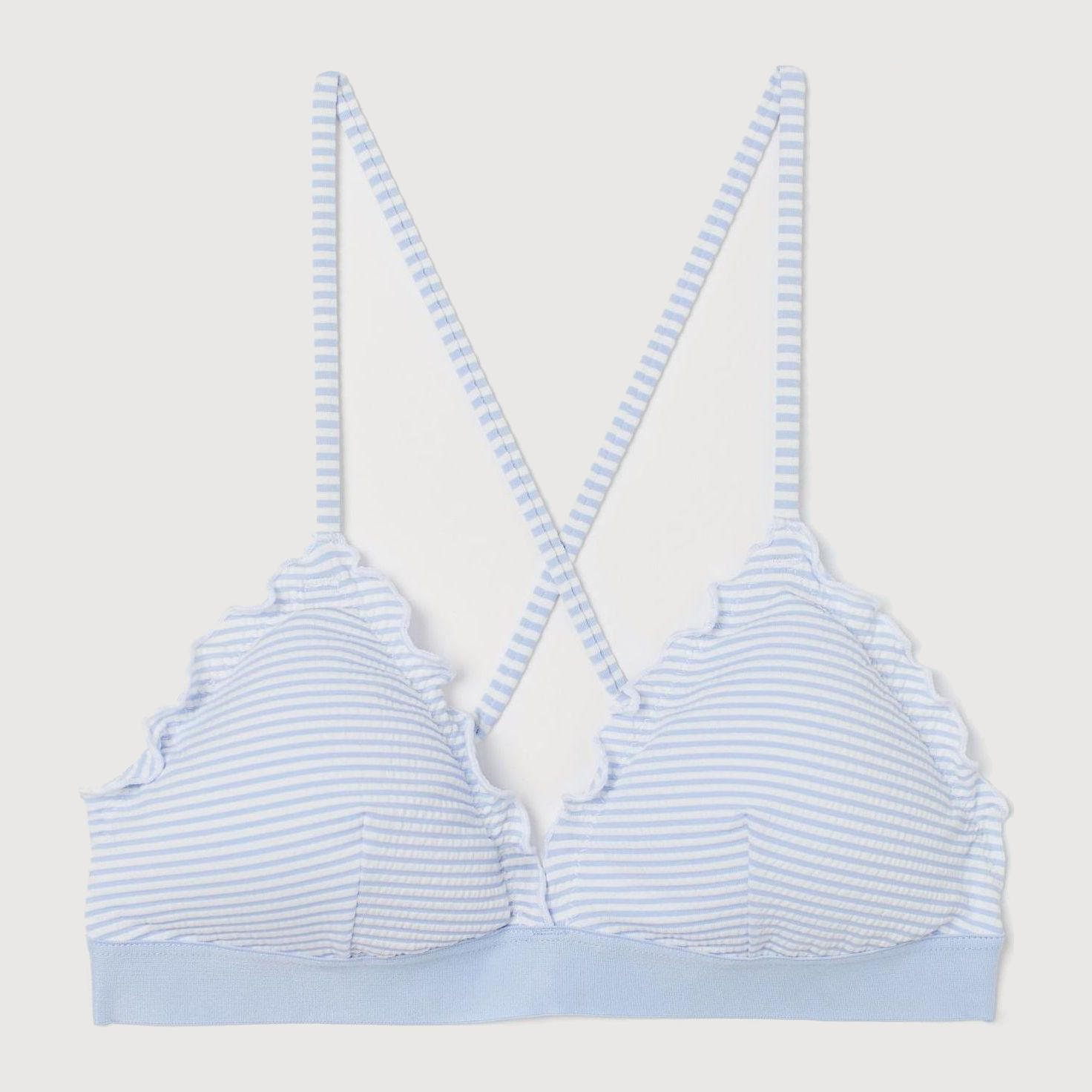 

Верхняя часть купальника H&M 809-8501761  Бело-голубая полоска, Верхняя часть купальника H&M 809-8501761 38 Бело-голубая полоска