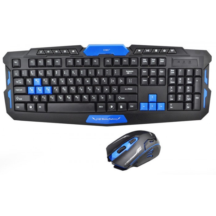 

Игровая русская беспроводная клавиатура + мышка HK8100