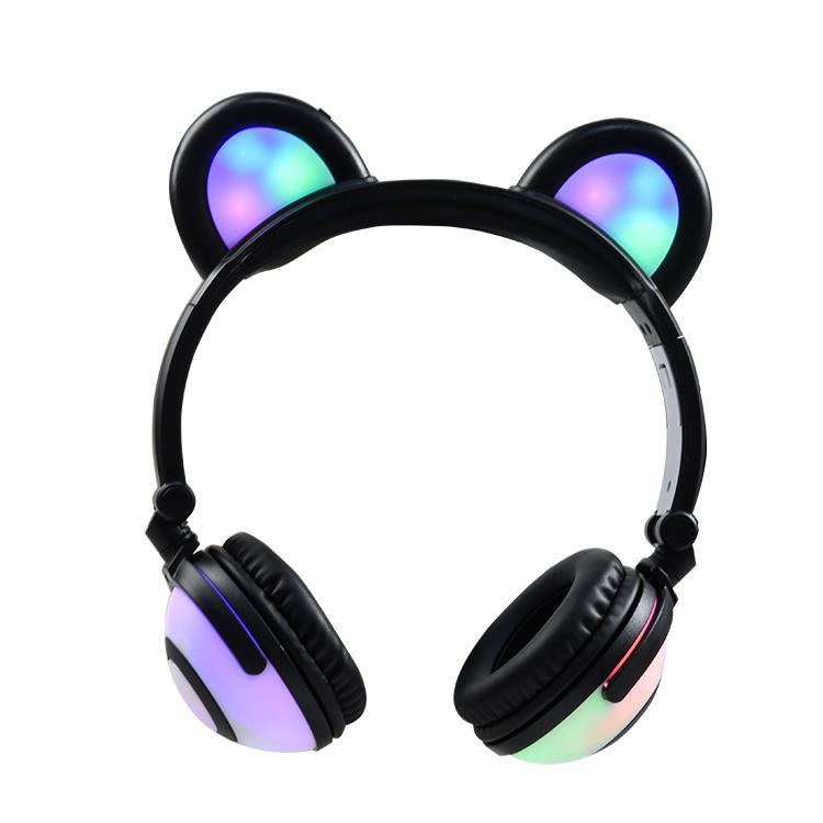 

Наушники LINX Bear Ear Headphone Наушники с медвежьими ушками LED подсветка 350 mAh Черный (SUN1859)