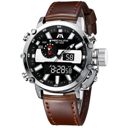 

Наручные часы Megalith 8229M Brown-Silver